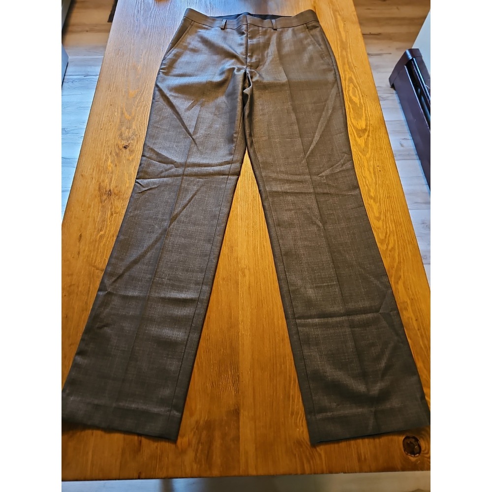 Billy London Men's Gray Dress Pants 32x34